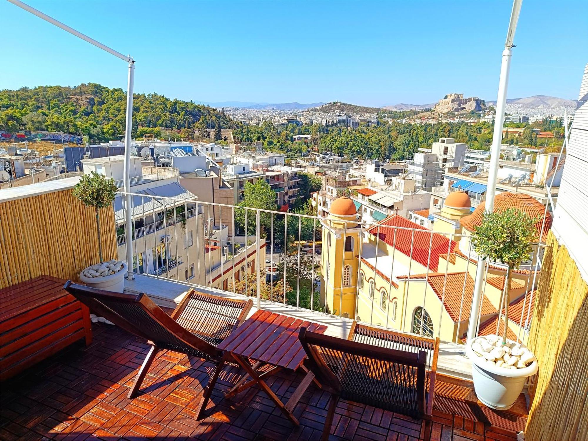 Penthouse With Acropolis View Apartment Athens Luaran gambar