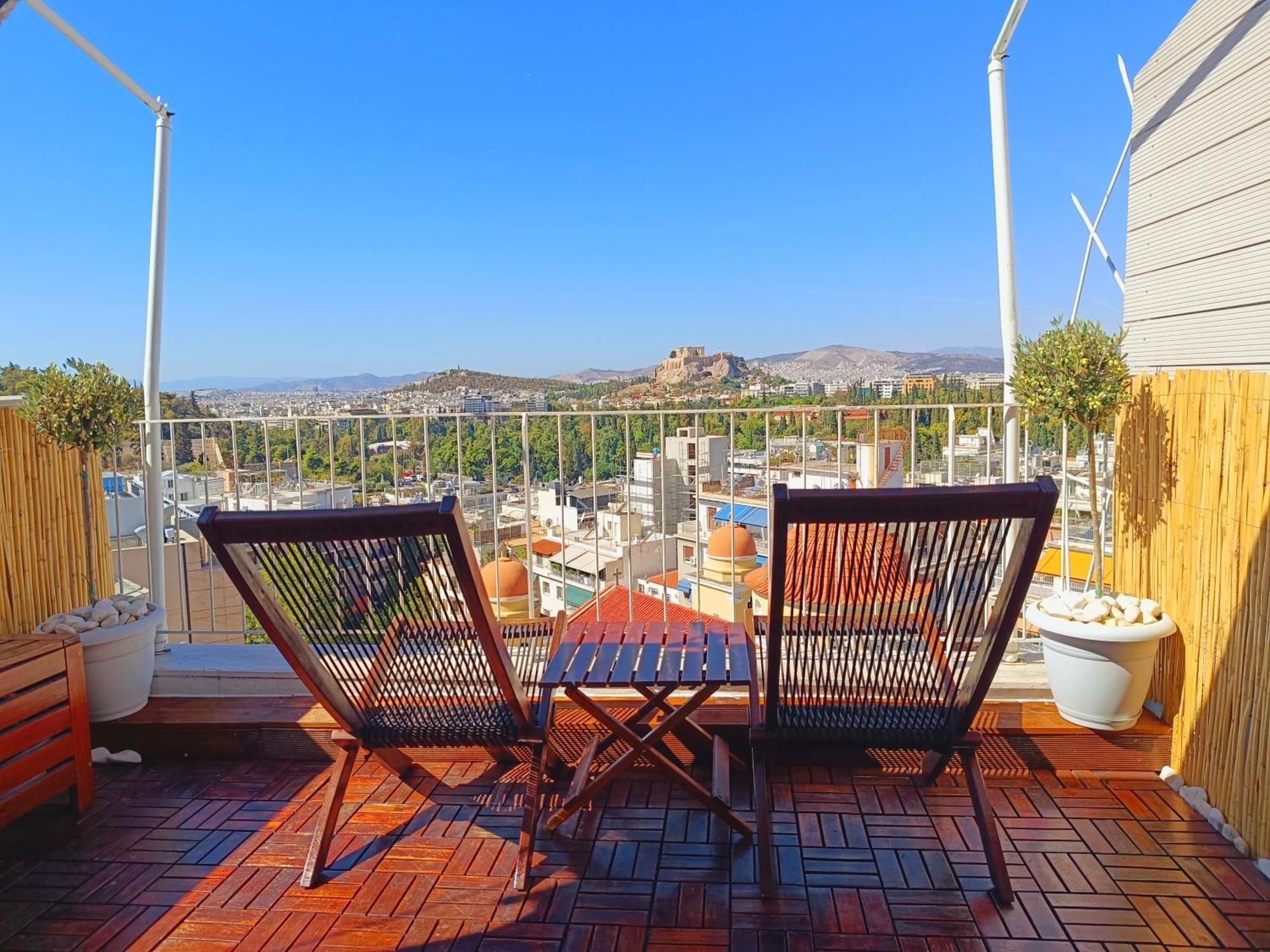 Penthouse With Acropolis View Apartment Athens Luaran gambar